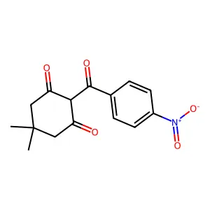 5,5-Dimethyl-2-(4-nitrobenzoyl)cyclohexane-1,3-dione structure