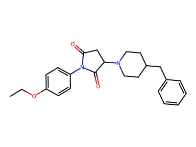 3-(4-Benzylpiperidin-1-yl)-1-(4-ethoxyphenyl)pyrrolidine-2,5-dione structure