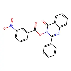(4-Oxo-2-phenylquinazolin-3-yl) 3-nitrobenzoate structure