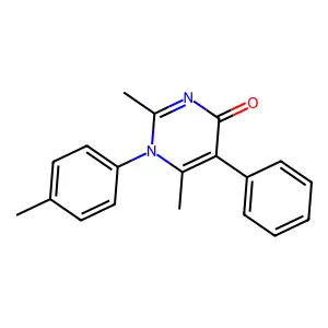 2,6-Dimethyl-1-(4-methylphenyl)-5-phenylpyrimidin-4-one structure