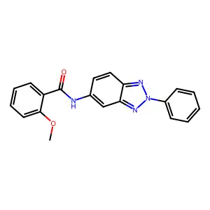 2-methoxy-N-(2-phenylbenzotriazol-5-yl)benzamide structure