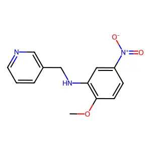 2-methoxy-5-nitro-N-(pyridin-3-ylmethyl)aniline structure