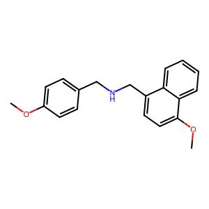 N-(4-methoxybenzyl)-1-(4-methoxynaphthalen-1-yl)methanamine structure