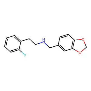 Benzo[1,3]dioxol-5-ylmethyl-[2-(2-fluoro-phenyl)-ethyl]-amine structure