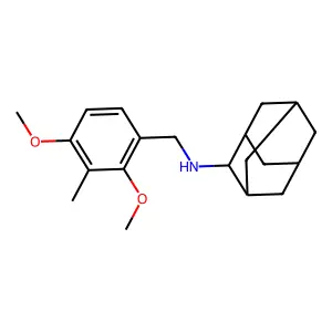 N-[(2,4-dimethoxy-3-methylphenyl)methyl]adamantan-2-amine structure