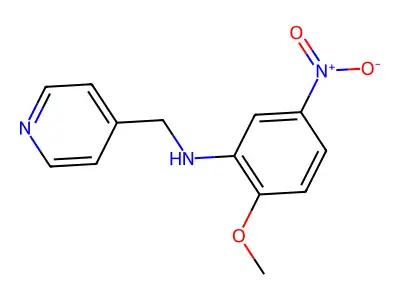 2-methoxy-5-nitro-N-(pyridin-4-ylmethyl)aniline structure