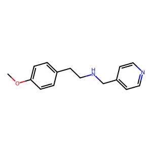 2-(4-methoxyphenyl)-N-(pyridin-4-ylmethyl)ethanamine structure