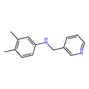 3,4-dimethyl-N-(pyridin-3-ylmethyl)aniline structure