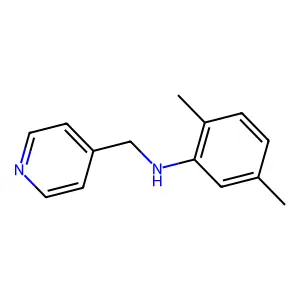 2,5-dimethyl-N-(pyridin-4-ylmethyl)aniline structure
