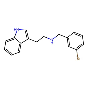 N-(3-bromobenzyl)-2-(1H-indol-3-yl)ethanamine structure