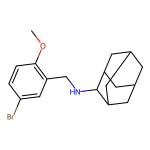N-(5-bromo-2-methoxybenzyl)-2-adamantanamine structure