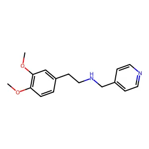 2-(3,4-dimethoxyphenyl)-N-(pyridin-4-ylmethyl)ethanamine structure
