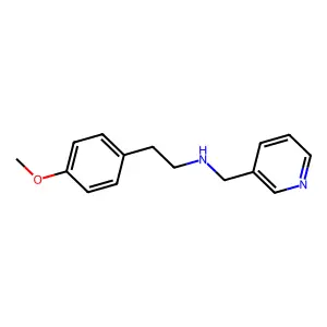 2-(4-methoxyphenyl)-N-(pyridin-3-ylmethyl)ethanamine structure