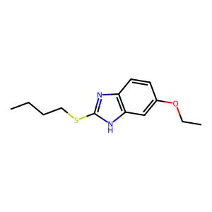 2-(butylsulfanyl)-1H-benzimidazol-5-yl ethyl ether structure