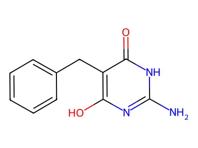 2-Amino-5-benzylpyrimidine-4,6-diol structure