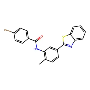 N-[5-(1,3-benzothiazol-2-yl)-2-methylphenyl]-4-bromobenzamide structure