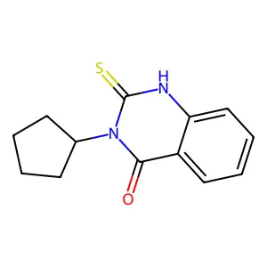 3-Cyclopentyl-2-sulfanyl-3,4-dihydroquinazolin-4-one structure