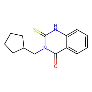 3-(Cyclopentylmethyl)-2-mercaptoquinazolin-4(3H)-one structure