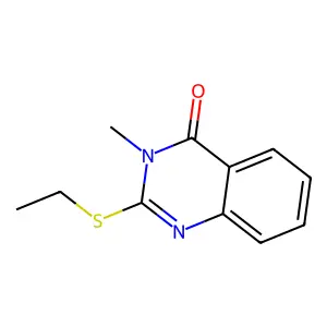 2-Ethylsulfanyl-3-methylquinazolin-4-one structure