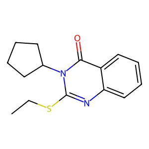 3-Cyclopentyl-2-ethylsulfanylquinazolin-4-one structure