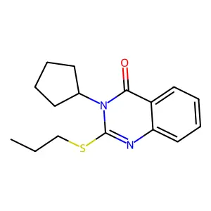 3-Cyclopentyl-2-propylsulfanylquinazolin-4-one structure