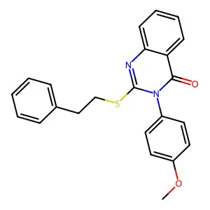 3-(4-methoxyphenyl)-2-[(2-phenylethyl)sulfanyl]-4(3H)-quinazolinone structure
