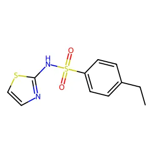 4-Ethyl-N-2-thiazolylbenzenesulfonamide structure