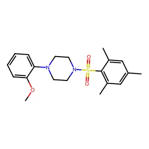 1-(Mesitylsulfonyl)-4-(2-methoxyphenyl)piperazine structure