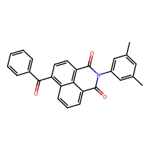 6-benzoyl-2-(3,5-dimethylphenyl)-1H-benzo[de]isoquinoline-1,3(2H)-dione structure