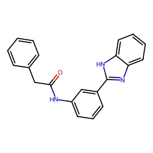 N-[3-(1H-benzimidazol-2-yl)phenyl]-2-phenylacetamide structure
