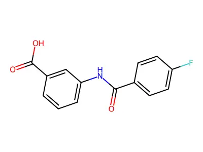 3-(4-Fluorobenzamido)benzoic acid structure