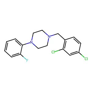1-(2,4-Dichlorobenzyl)-4-(2-fluorophenyl)piperazine structure