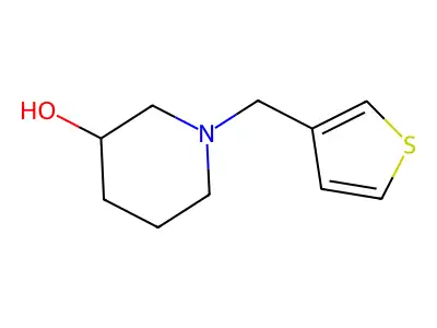 1-(Thiophen-3-ylmethyl)piperidin-3-ol structure