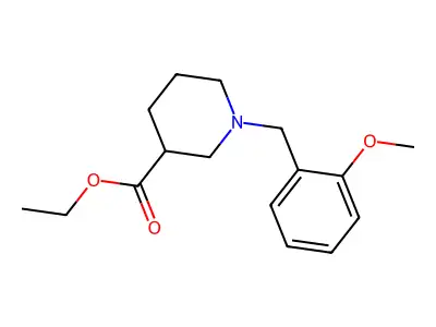 Ethyl 1-(2-methoxybenzyl)piperidine-3-carboxylate structure