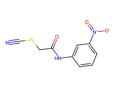N-(3-Nitro-phenyl)-2-thiocyanato-acetamide structure