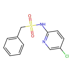 N-(5-chloropyridin-2-yl)-1-phenylmethanesulfonamide structure