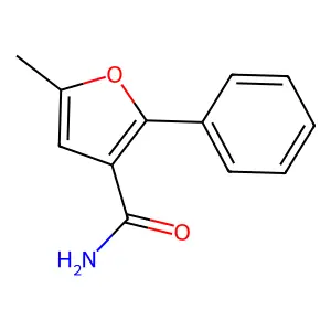 5-Methyl-2-phenylfuran-3-carboxamide structure