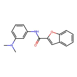 N-[3-(dimethylamino)phenyl]-1-benzofuran-2-carboxamide structure