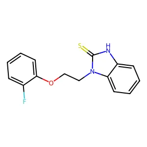 3-[2-(2-fluorophenoxy)ethyl]-1H-benzimidazole-2-thione structure