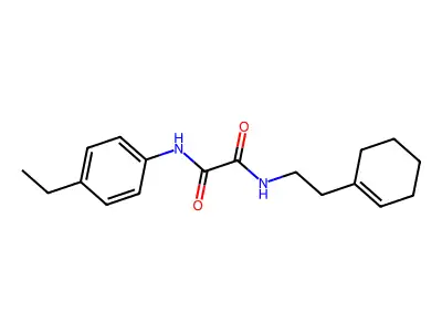 N-[2-(cyclohex-1-en-1-yl)ethyl]-N'-(4-ethylphenyl)ethanediamide structure