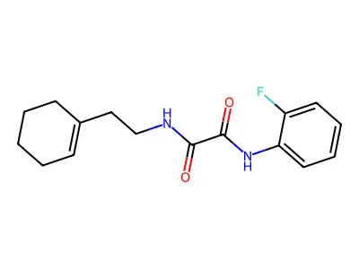 N1-(2-(cyclohex-1-en-1-yl)ethyl)-N2-(2-fluorophenyl)oxalamide structure