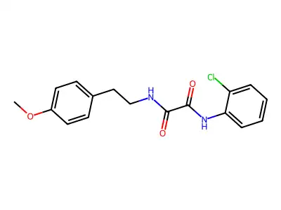 N-(2-chlorophenyl)-N'-[2-(4-methoxyphenyl)ethyl]ethanediamide structure