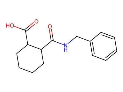 2-(Benzylcarbamoyl)cyclohexanecarboxylic acid structure