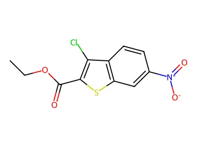 Ethyl 3-chloro-6-nitro-1-benzothiophene-2-carboxylate structure