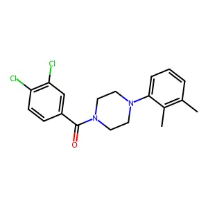 (3,4-Dichlorophenyl)-[4-(2,3-dimethylphenyl)piperazin-1-yl]methanone structure