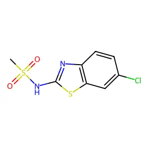 N-(6-chloro-1,3-benzothiazol-2-yl)methanesulfonamide structure