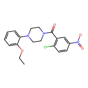 (2-Chloro-5-nitrophenyl)-[4-(2-ethoxyphenyl)piperazin-1-yl]methanone structure