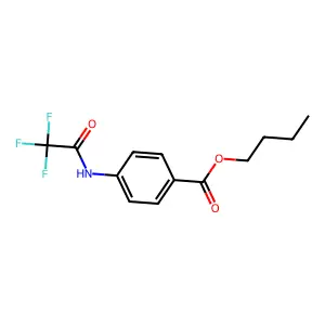 Butyl 4-[(trifluoroacetyl)amino]benzoate structure