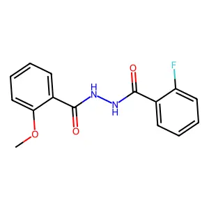 N-(2-氟苯甲酰基)-2-甲氧基苯甲酰肼 structure