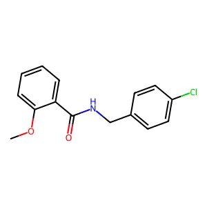 N-(4-chlorobenzyl)-2-methoxybenzamide structure
